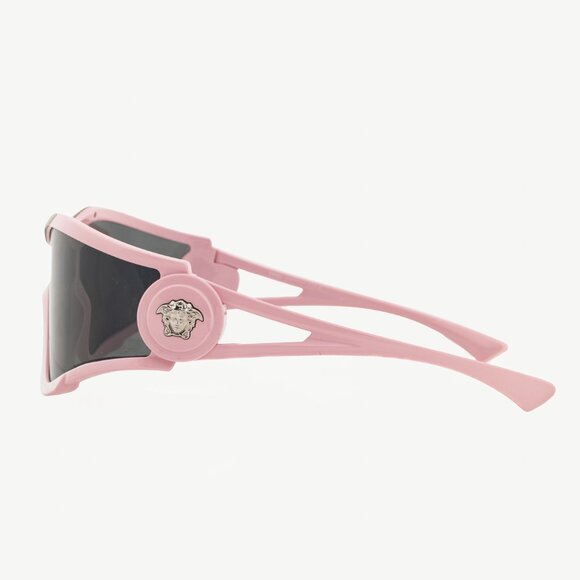 Versace SS/24 VE4475 Pink Medusa-Logo Shield Sunglasses - Picture 3 of 9